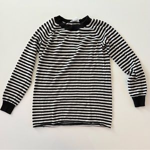 BCBGeneration Striped Sweater, Black and White, XS / S